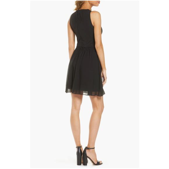 NWT! French Connection Black Panthea Halter Mini Cocktail Dress - Size 4 - Picture 4 of 10